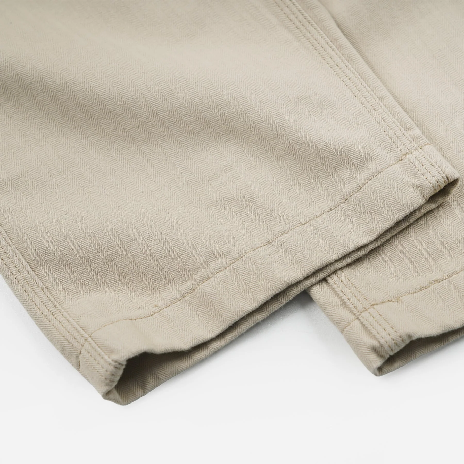 ARMY DENIM FATIGUE PANTS - BEIGE - Image 7