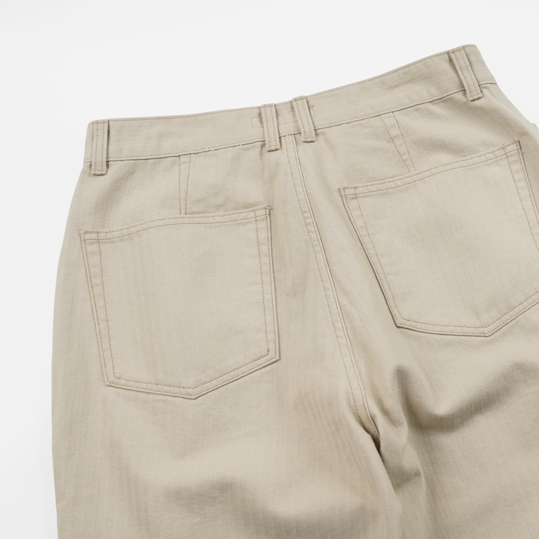 ARMY DENIM FATIGUE PANTS - BEIGE - Image 8