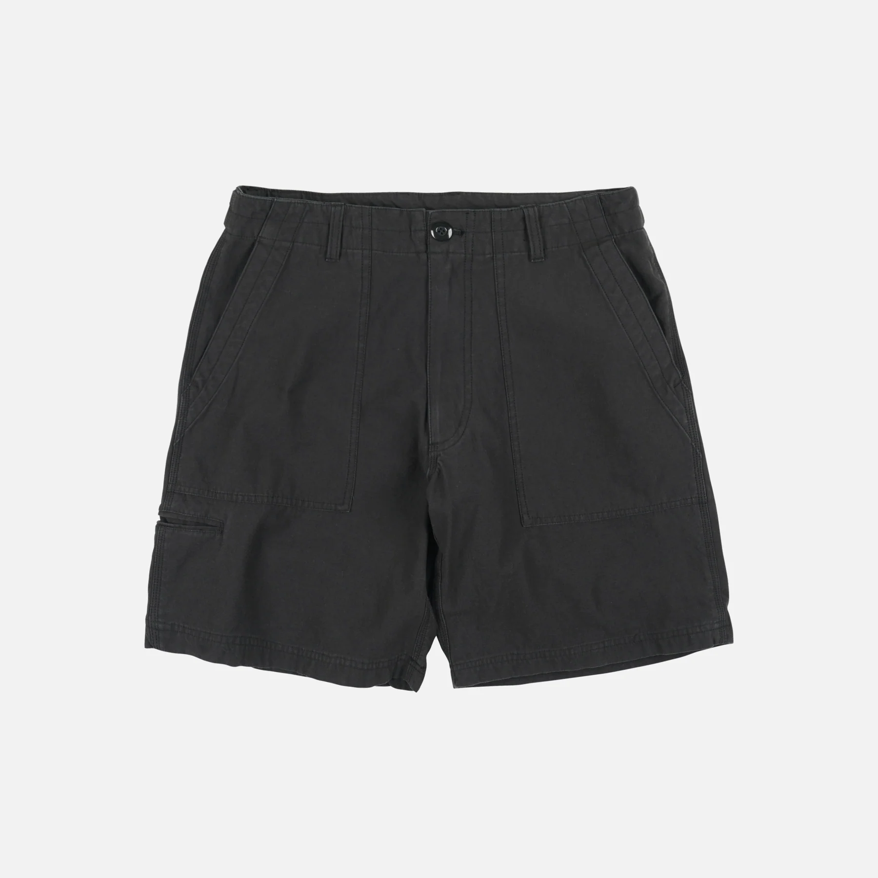 BACKSATIN ESSENTIAL FATIGUE SHORTS - BLACK