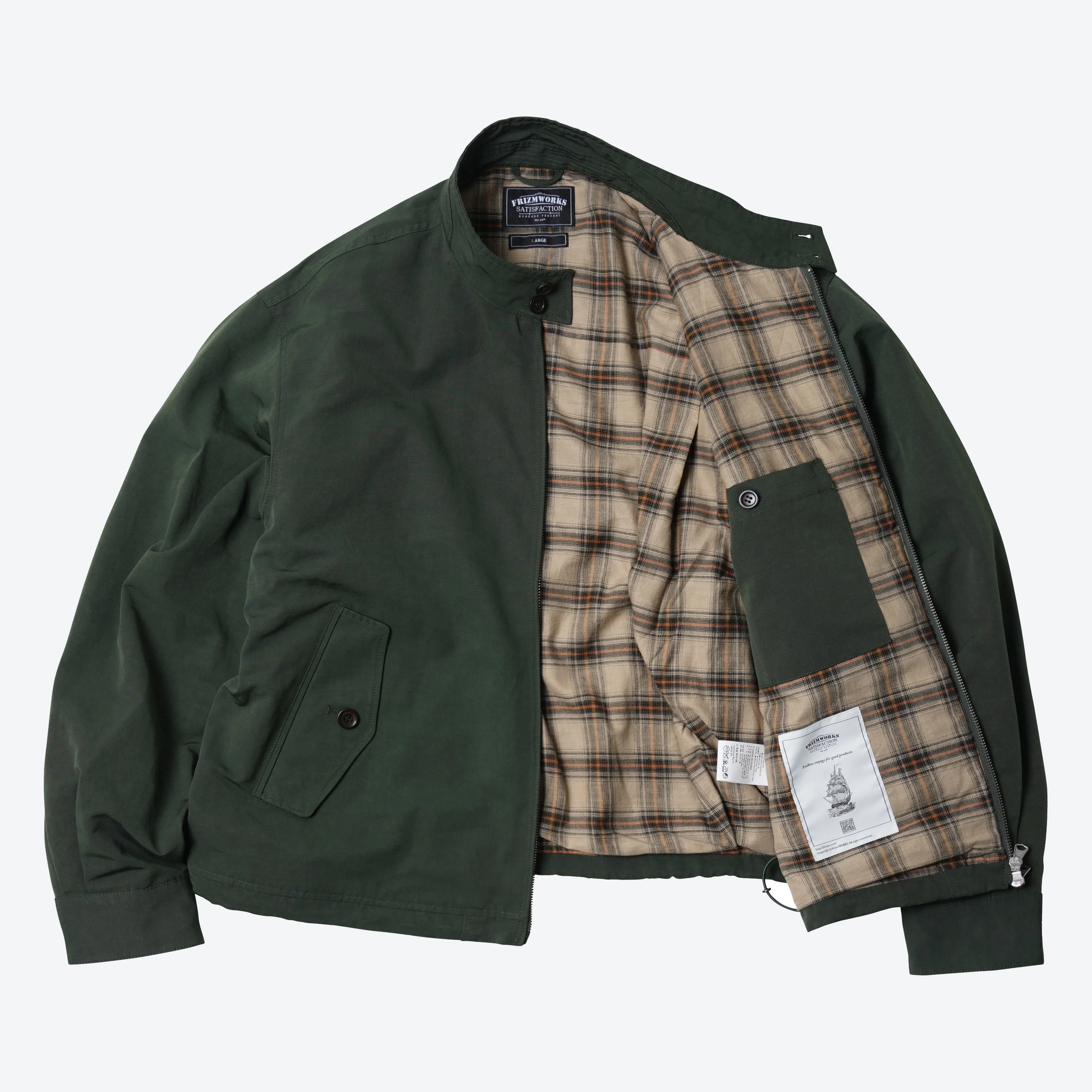 BUDDY HARRINGTON JACKET - FOREST GREEN - Image 2