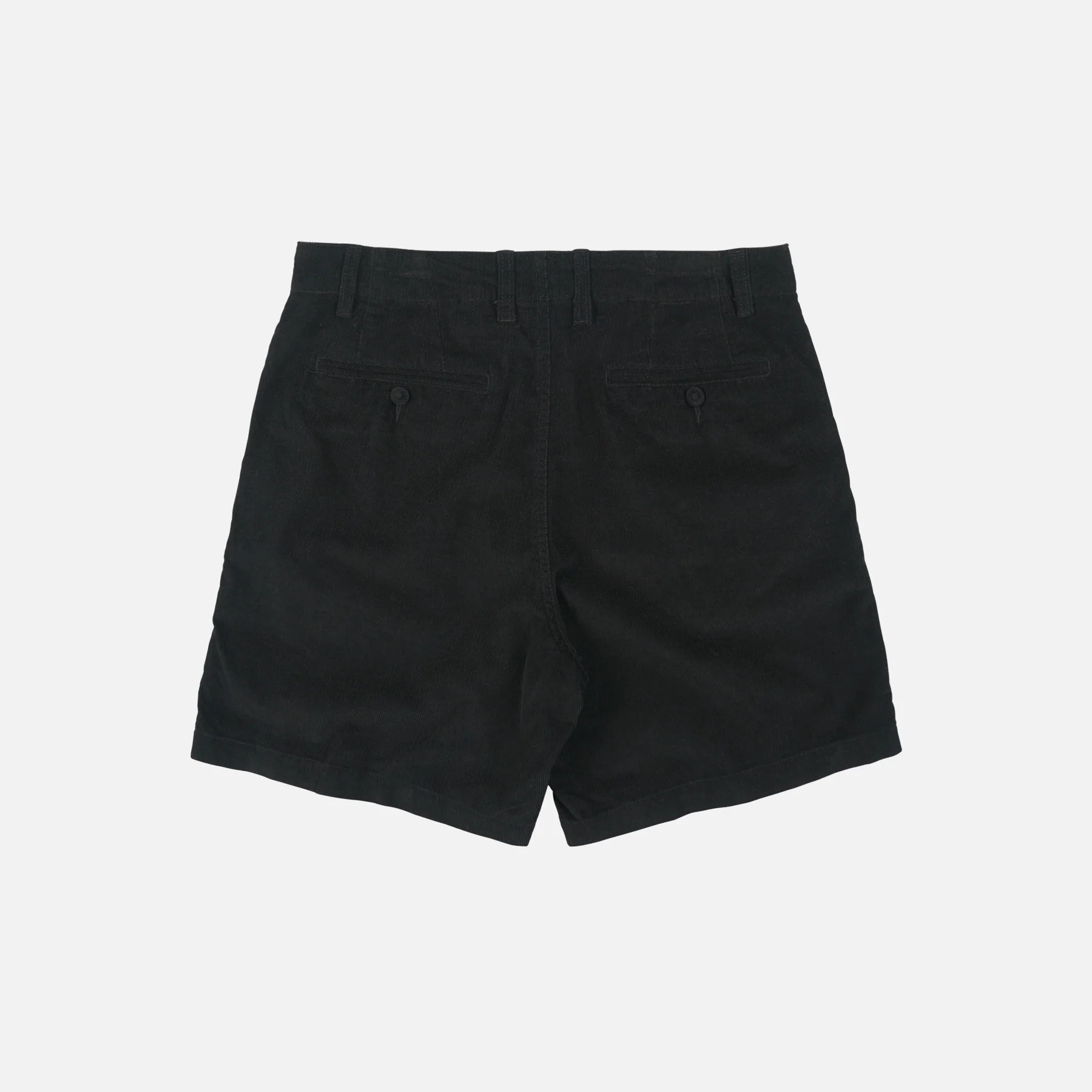 CORDUROY COMFORT SHORTS - BLACK - Image 2
