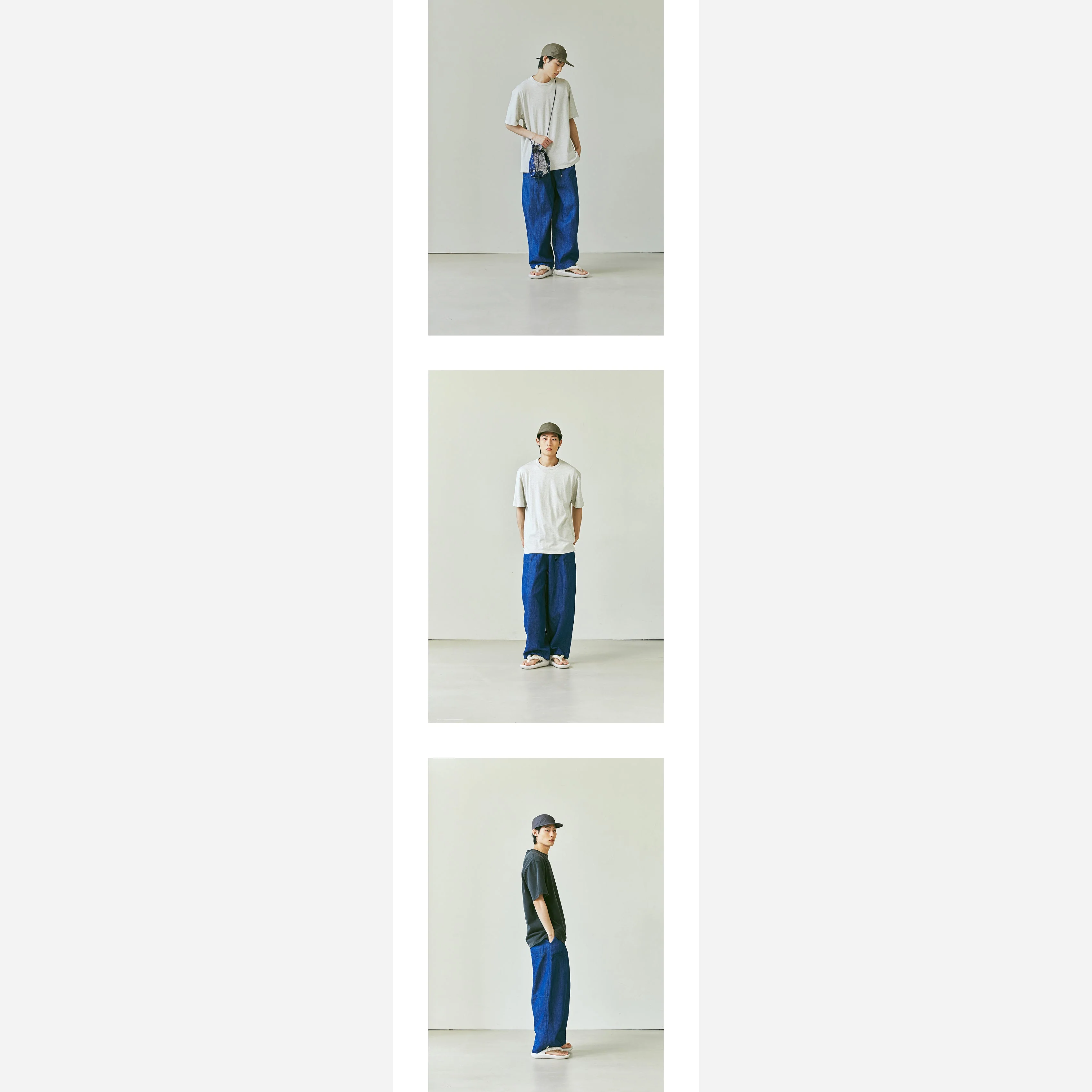 DENIM BALLOON PANTS - BLUE - Image 4