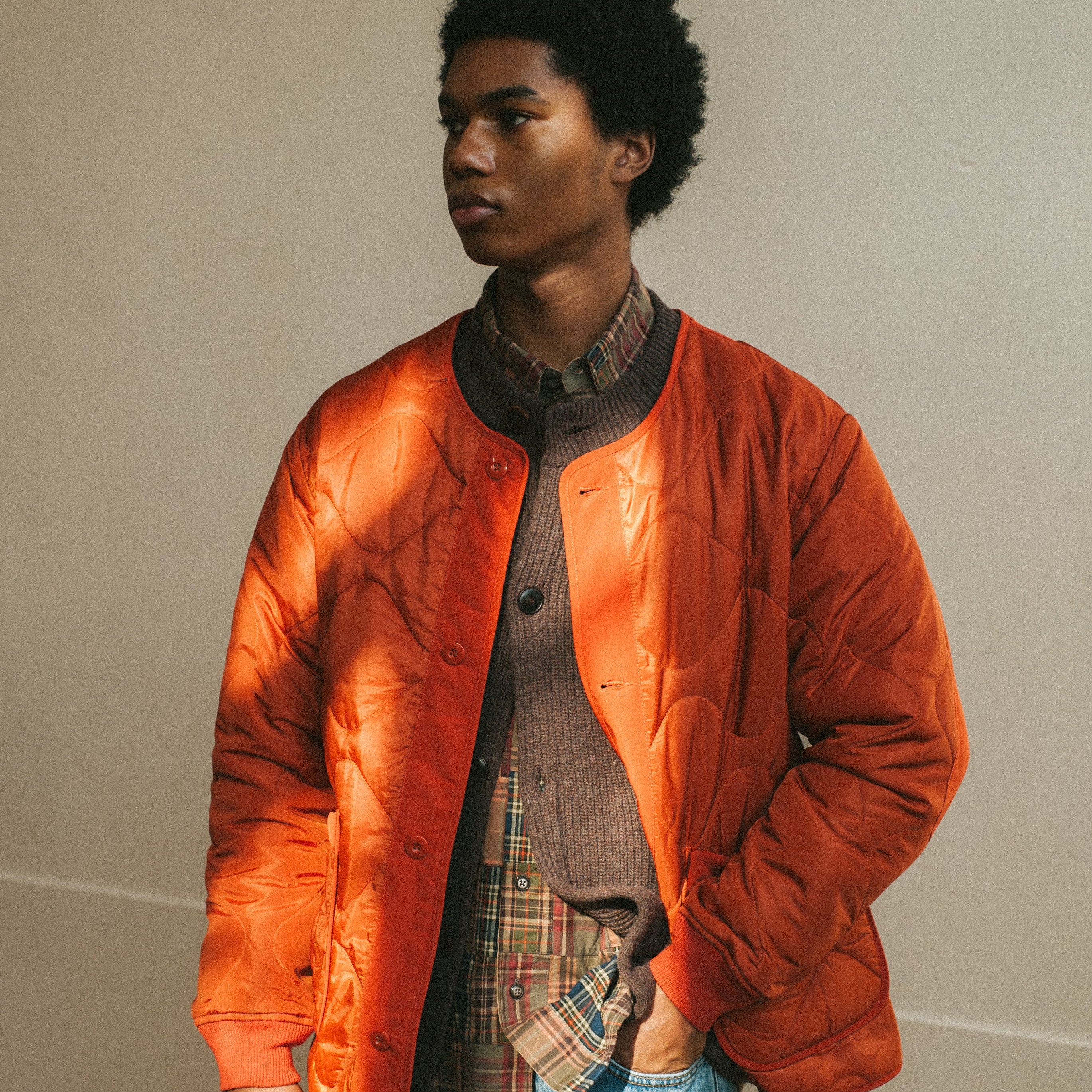 FIELD LINER JACKET - ORANGE - Image 7