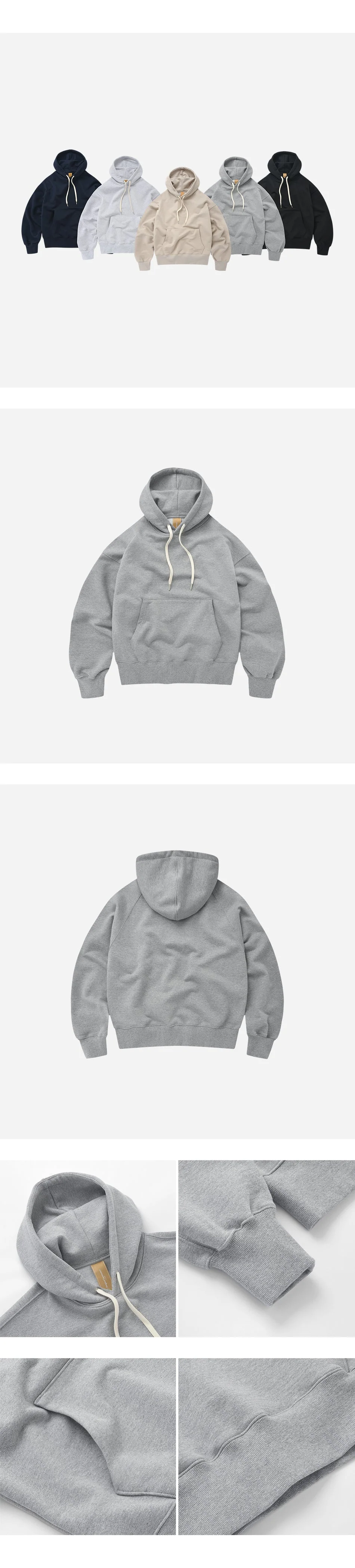 OG HEAVYWEIGHT PULLOVER HOODIE - GREY - Image 3