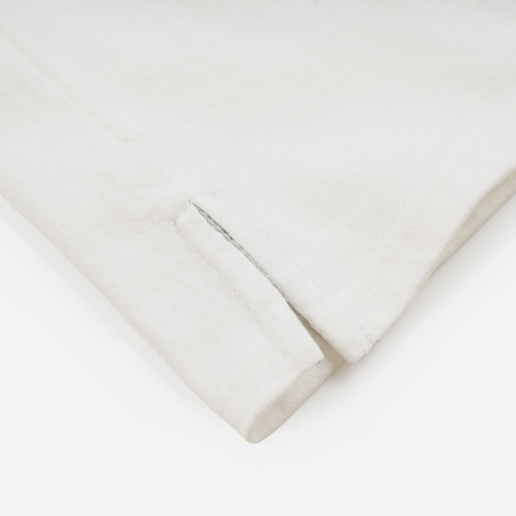 HENLEY HALF T-SHIRT - WHITE - Image 4