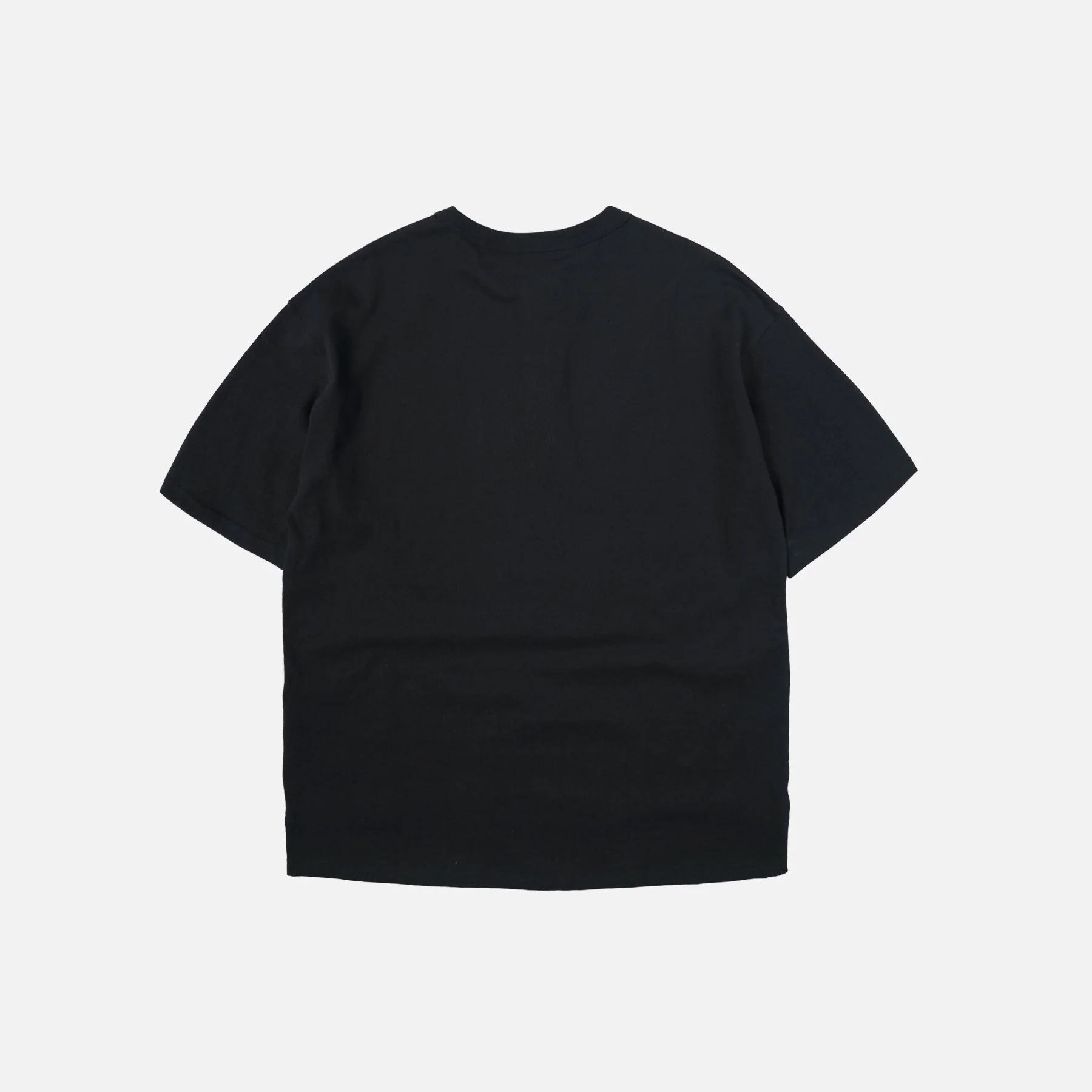 HENLEY HALF T-SHIRT - BLACK - Image 2
