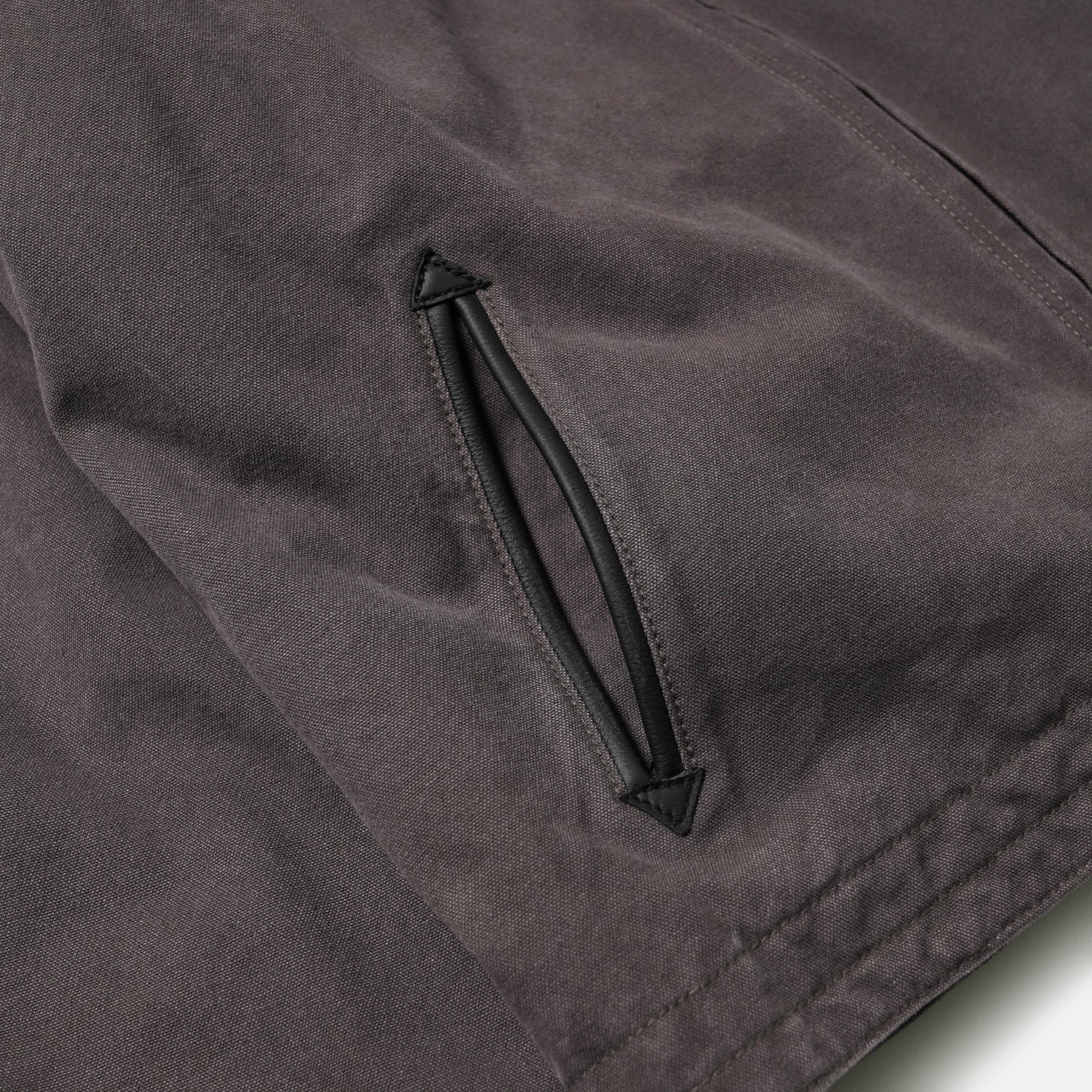 HEAVY CANVAS DESTROYED WORK JACKET - MUD - Image 7