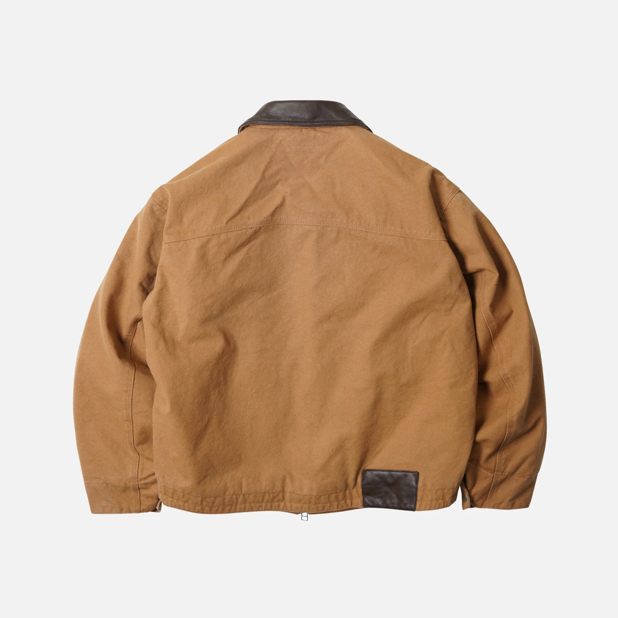 HEAVY CANVAS DESTROYED WORK JACKET - TAN - Image 6