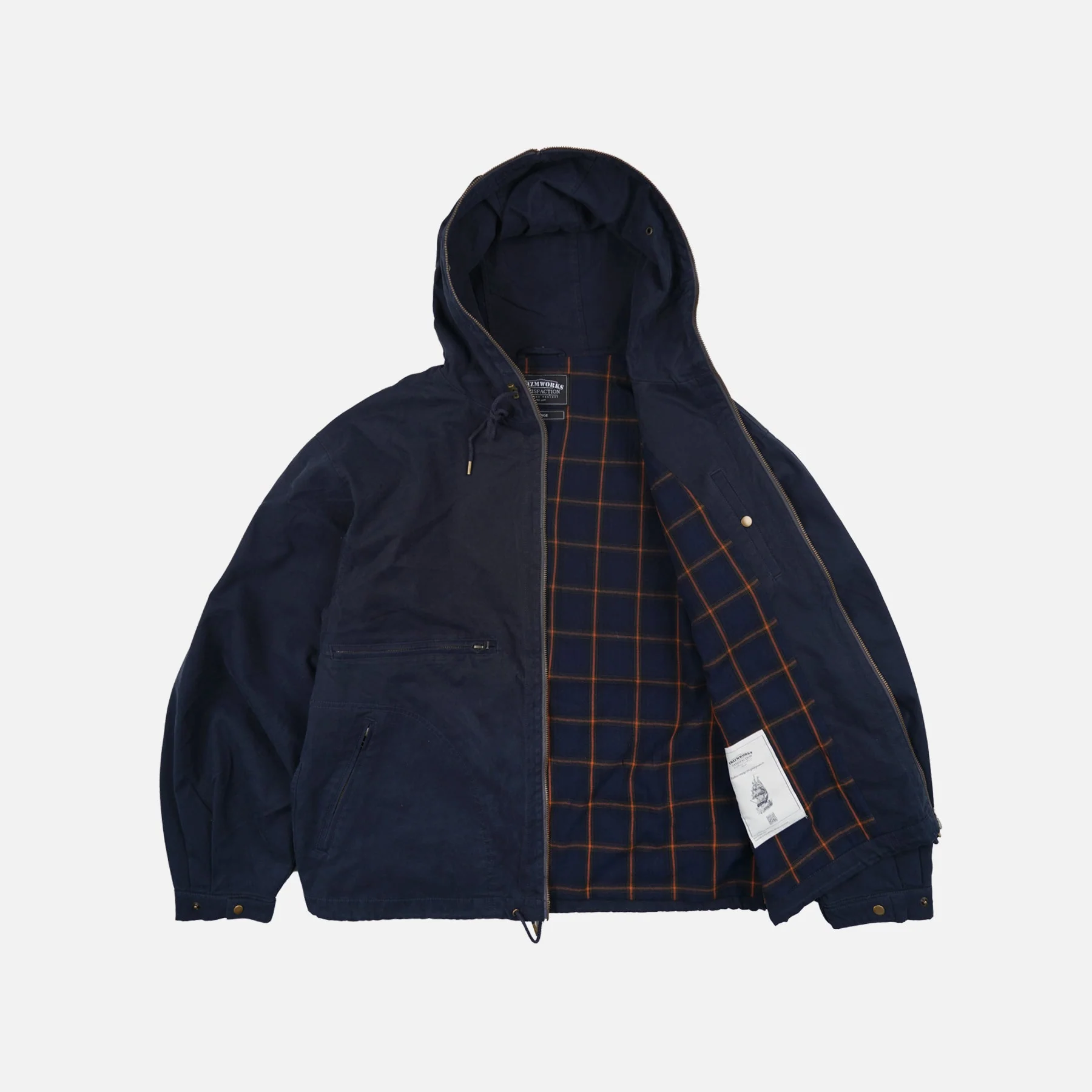 SAILING HOODED PARKA JACKET - NAVY - Image 3