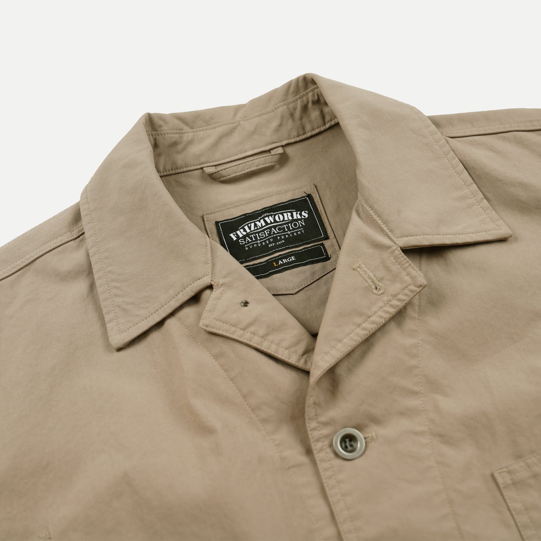 RELAXED COVERALL JACKET - BEIGE - Image 4