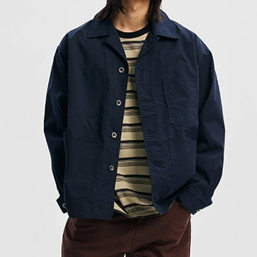 RELAXED COVERALL JACKET - DARK NAVY - Image 9