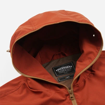 MICRO RIPSTOP ANORAK JACKET - BRICK - Image 4