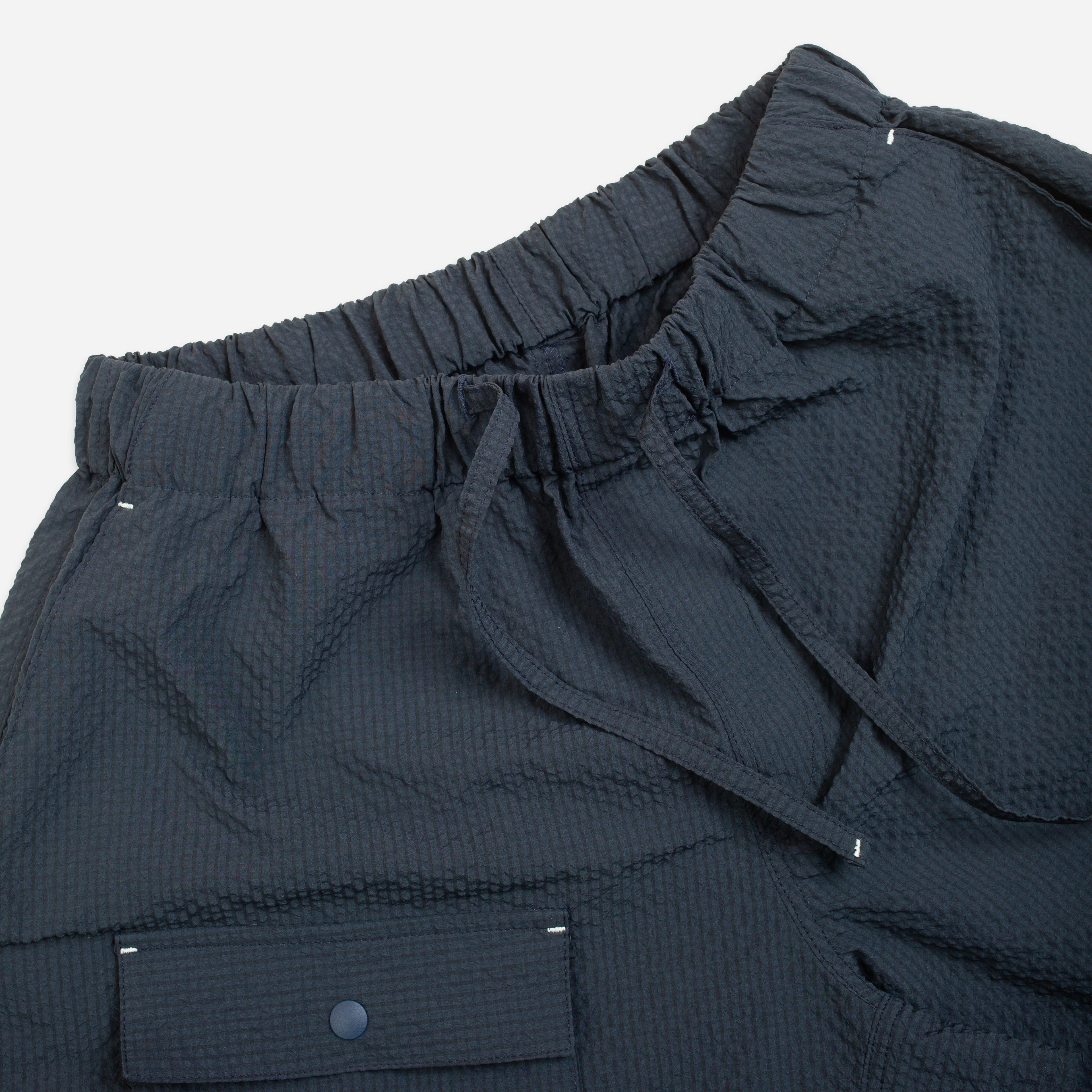 COMFORTABLE BANDING SHORTS - NAVY - Image 3