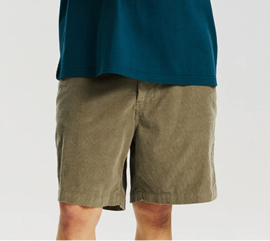 CORDUROY COMFORT SHORTS - MINT - Image 4