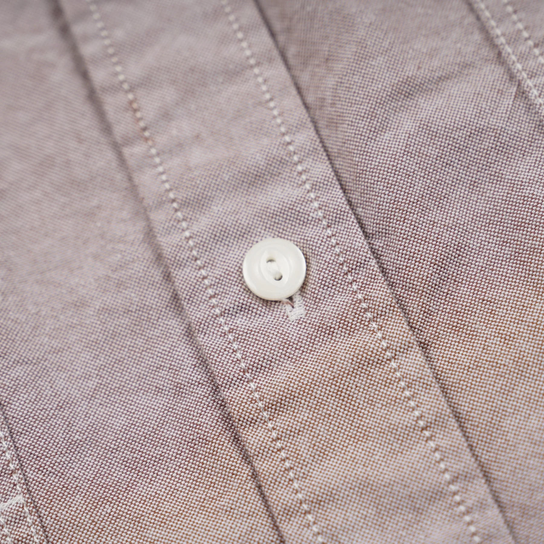 1920'S OXFORD WORK SHIRT - BROWN - Image 4