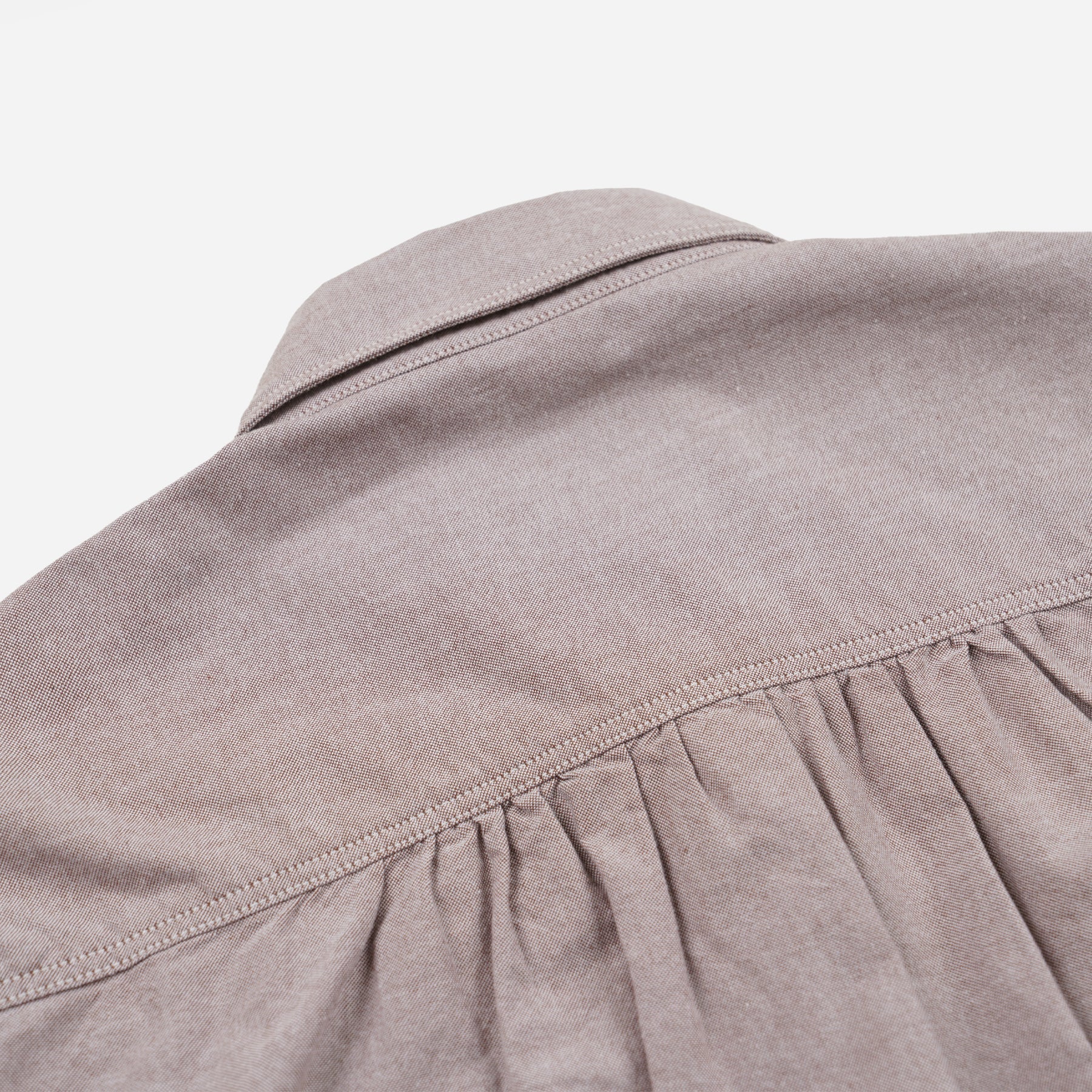 1920'S OXFORD WORK SHIRT - BROWN - Image 8