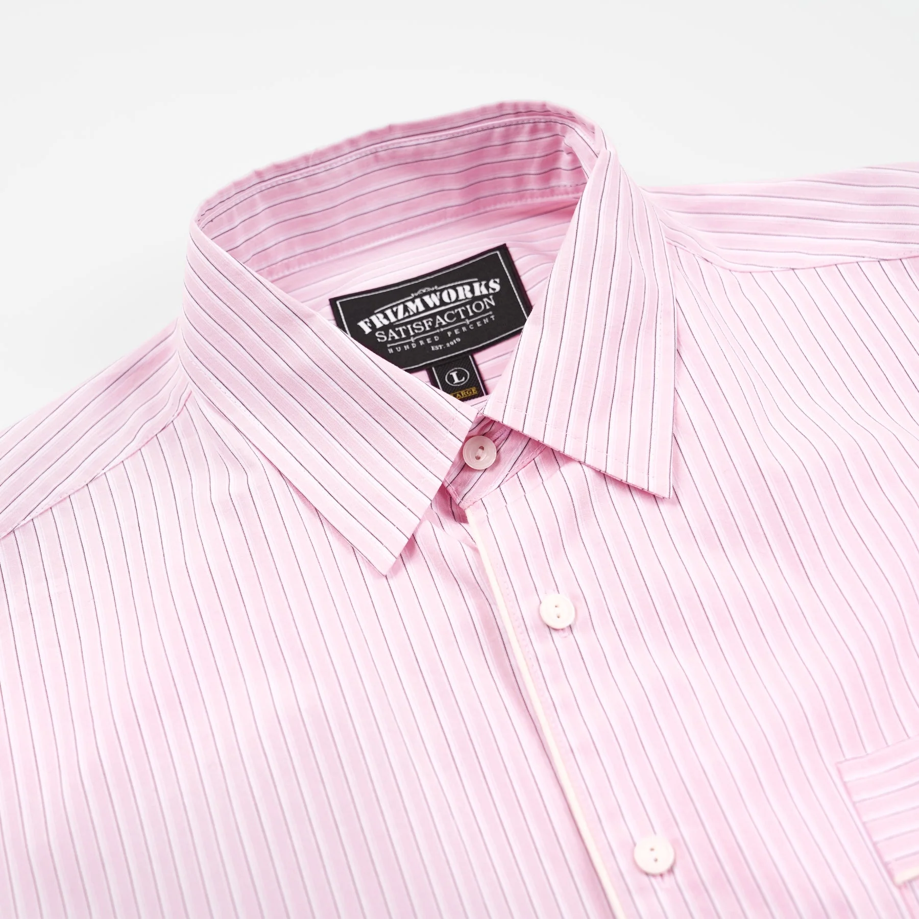 PAJAMA STRIPE SHIRT - PINK - Image 3