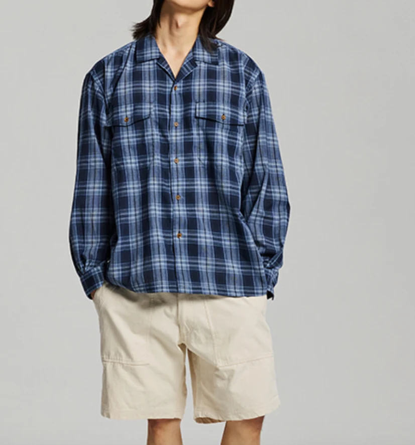CHECK OG 107 SHIRT - BLUE - Image 6