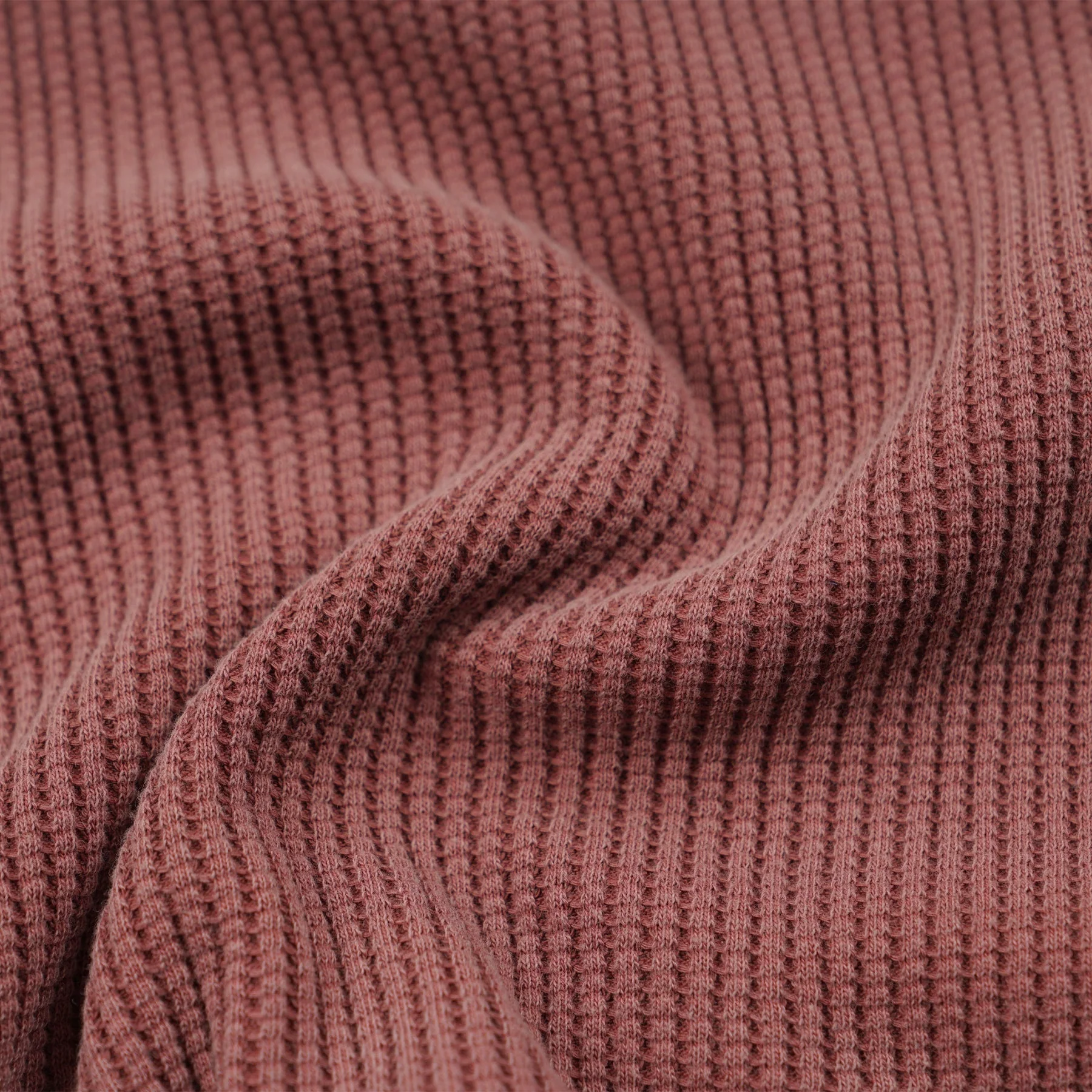 PIGMENT DYEING WAFFLE L/S T-SHIRT - PINK - Image 6