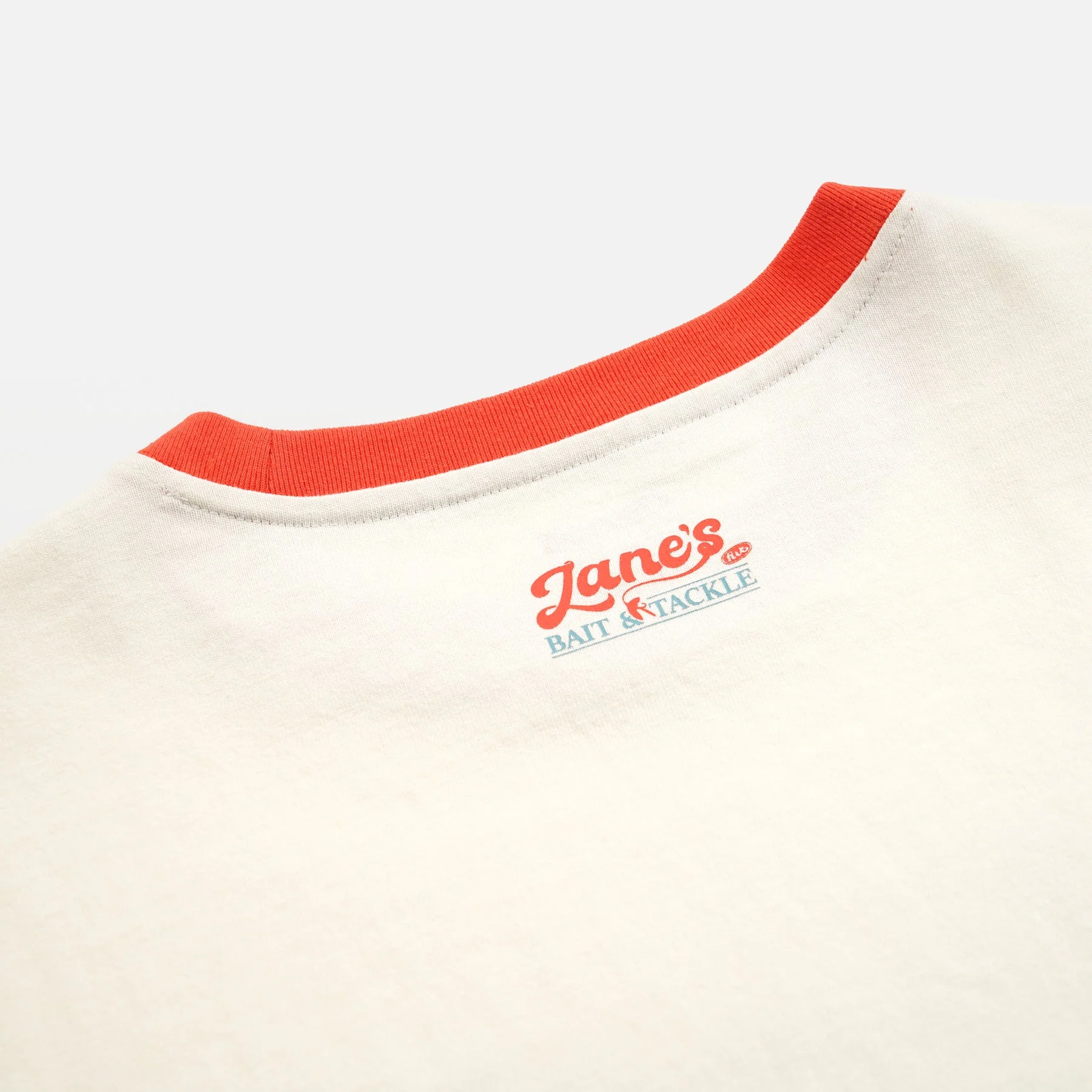 ZANE'S BAIT & TACKLE RINGER T-SHIRT - IVORY - Image 6