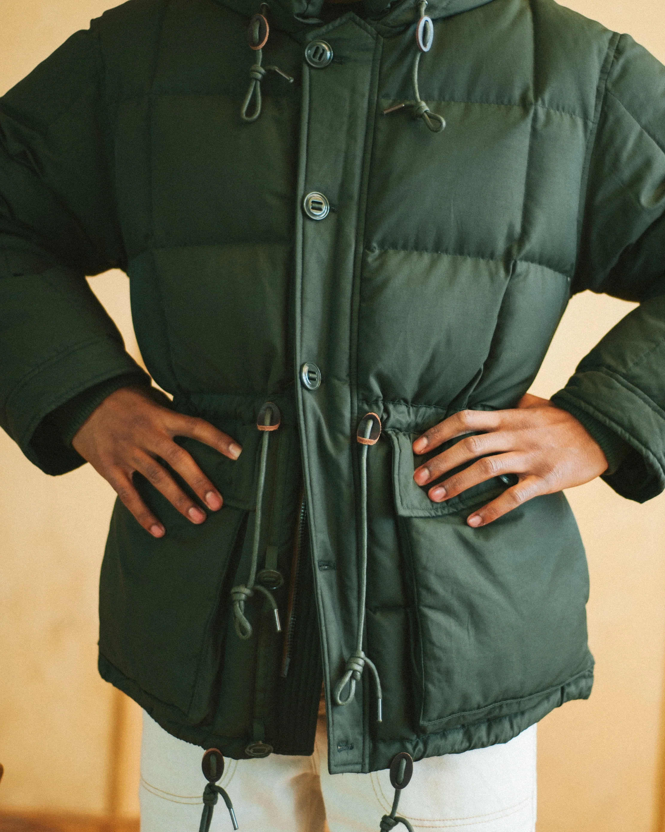 KARAKORAM DOWN PARKA JACKET - DARK GREEN - Image 5