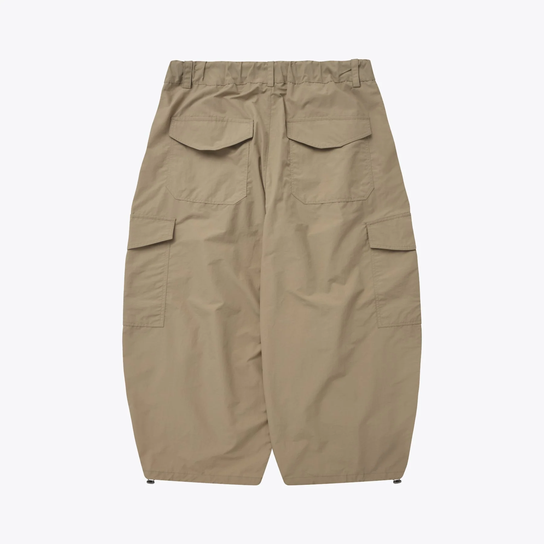 NYLON CARGO BALLOON PANTS - BEIGE - Image 5
