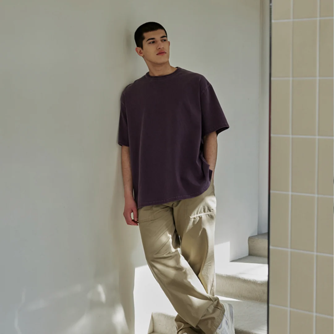 OG PIGMENT DYEING T-SHIRT - PURPLE - Image 5