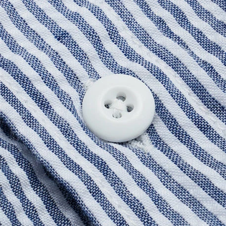 OG STRIPE SEERSUCKER SHIRT - BLUE - Image 4