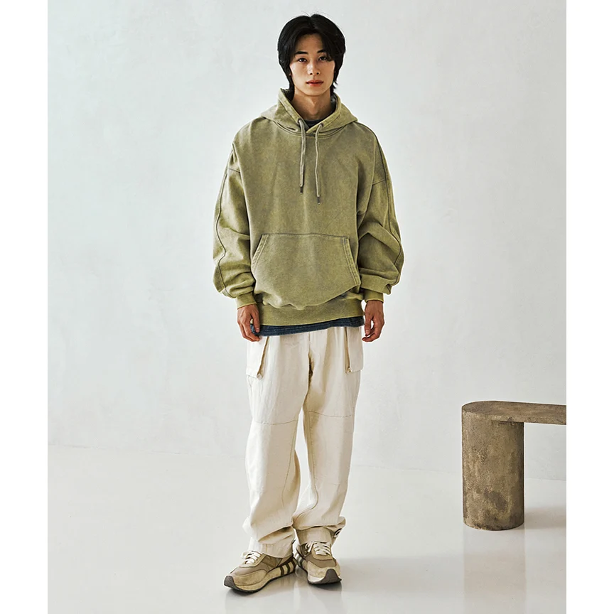 OG VINTAGE DYEING PULLOVER HOODY - MUSTARD - Image 3