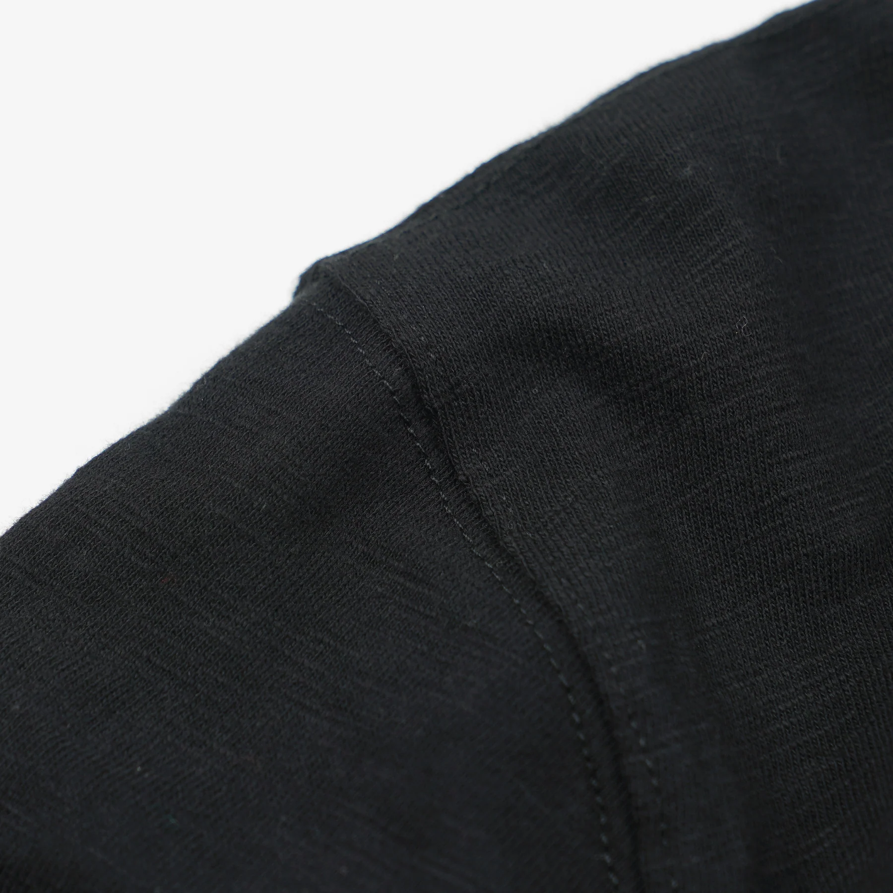 SLUB POCKET HALF T-SHIRT - BLACK - Image 3