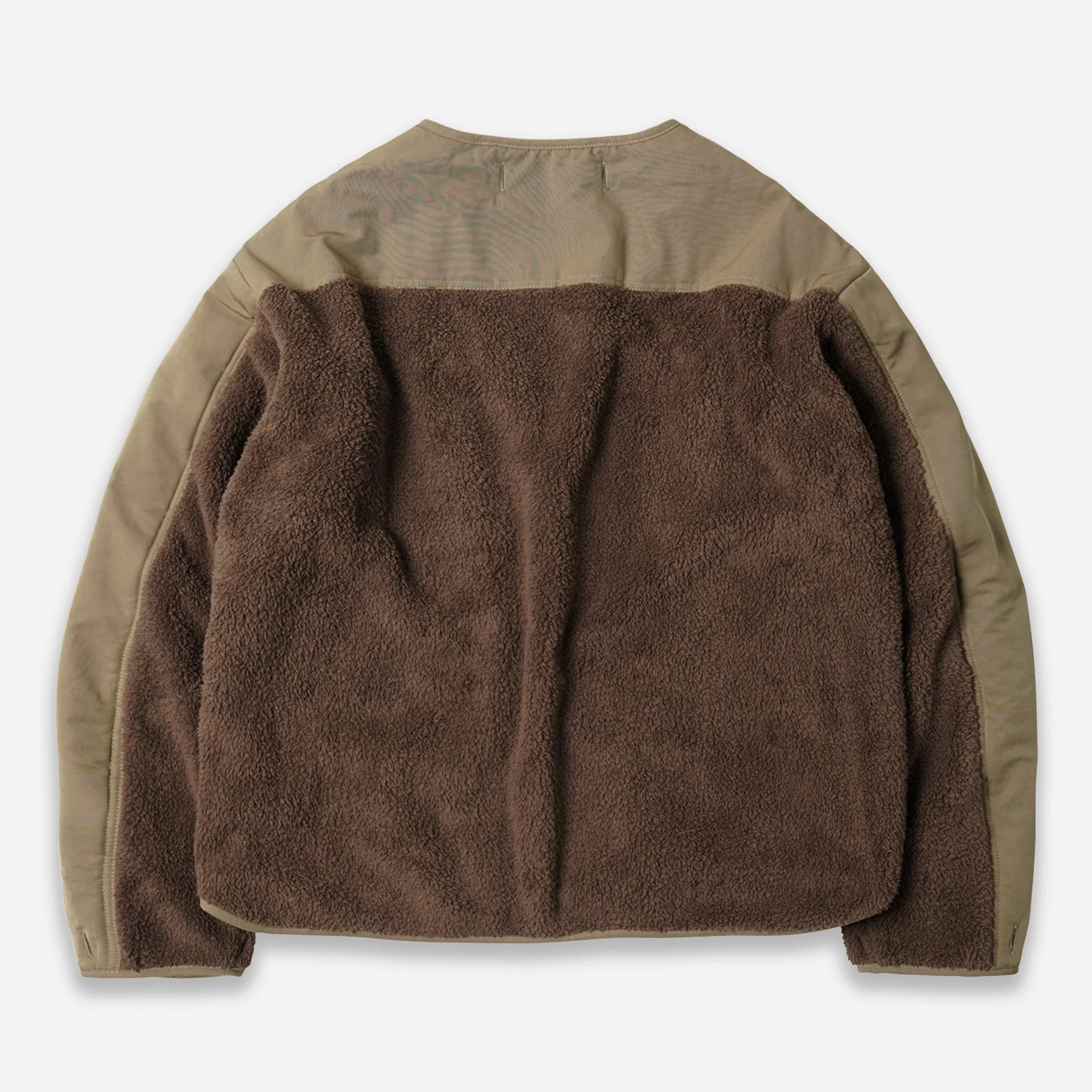 SMOCK 2 IN 1 HOODED PARKA JACKET - TAN - Image 5