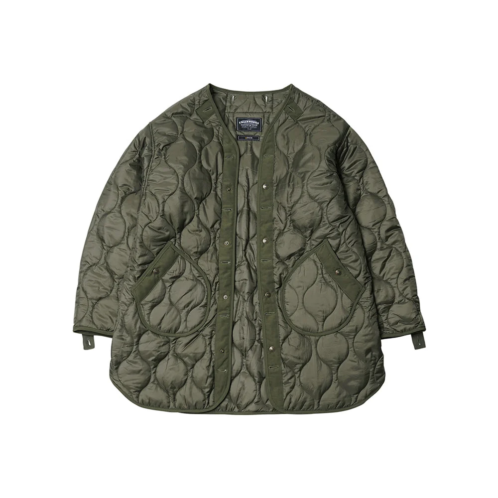 VINCENT M65 FISHTAIL COTTON 2 IN 1 PARKA AND LINER JACKET - OLIVE - Image 4