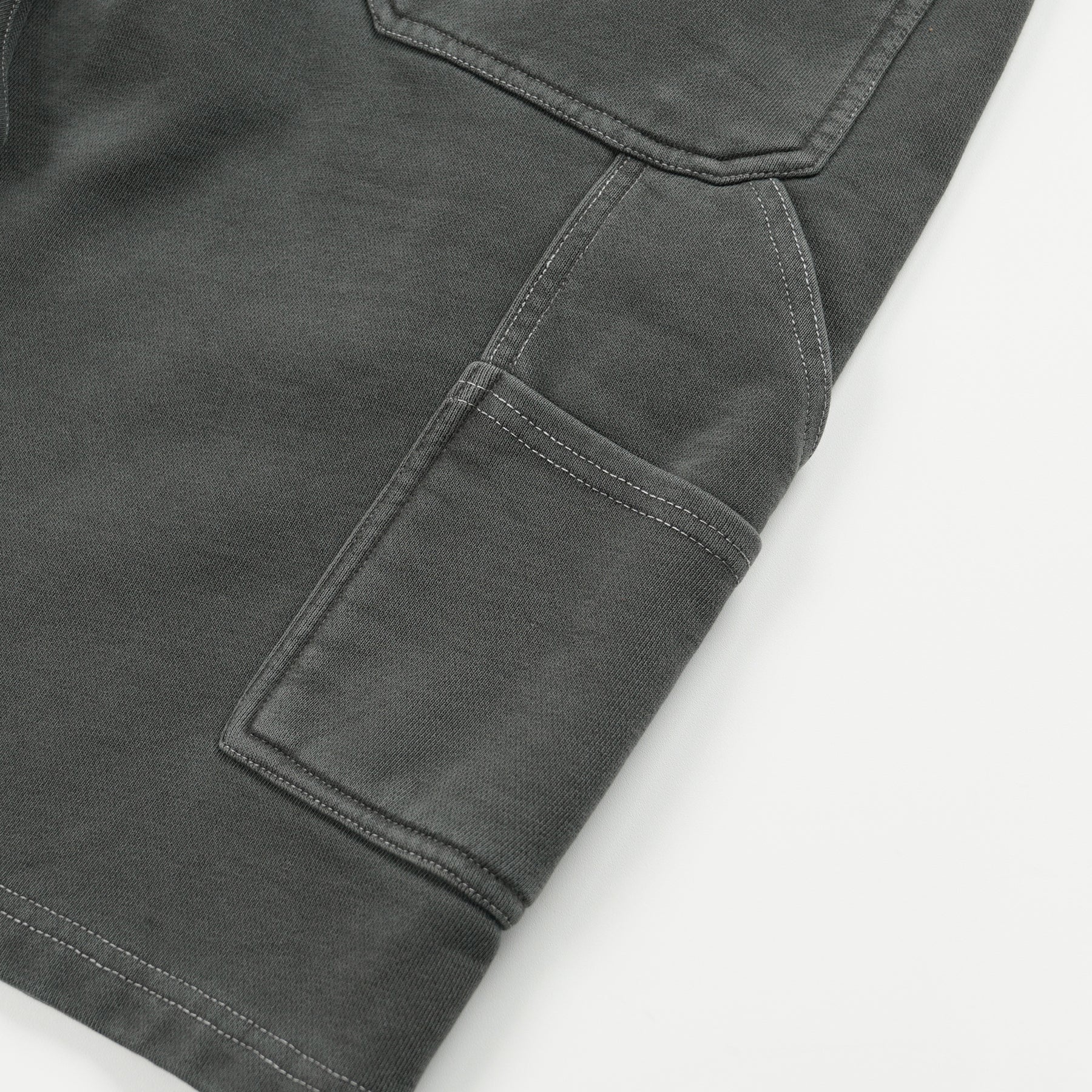 WASHED CARPENTER SWEAT SHORTS - CHARCOAL - Image 6